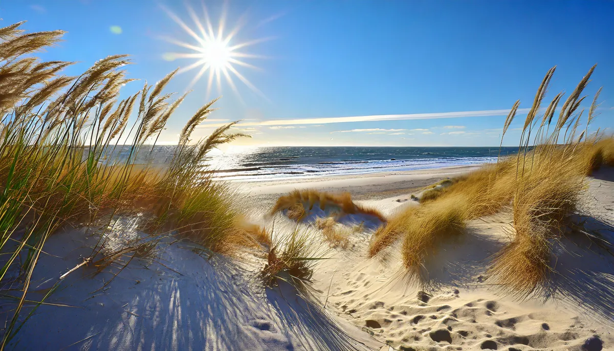 Dünenlandschaft an der niederländischen Nordseeküste – Symbolbild · KI-generiert